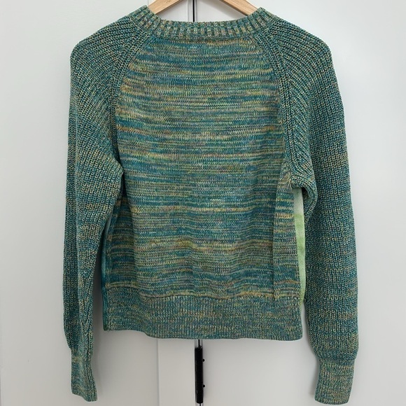 Anthropologie Watercolor Tie-Dye Sweater in Iris Blue - Picture 3 of 11